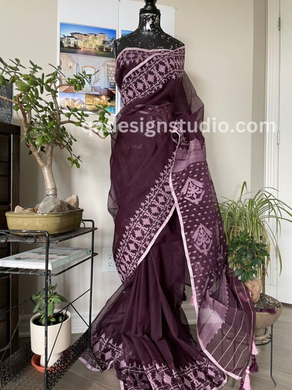 Dark Purple Saree