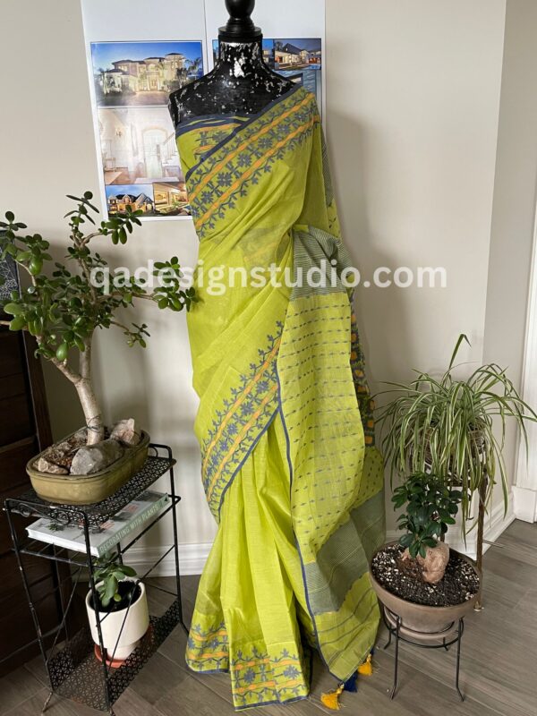 olive green saree