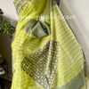 olive green saree