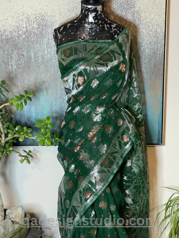 Leaf Green Saree