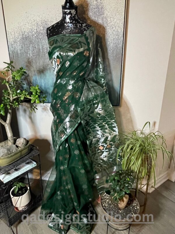 Leaf Green Saree