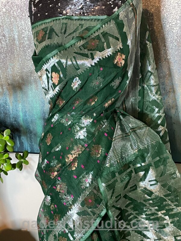 Leaf Green Saree