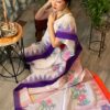 High end Monipuri saree with heavy work