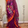 Jam Color Monipuri Saree